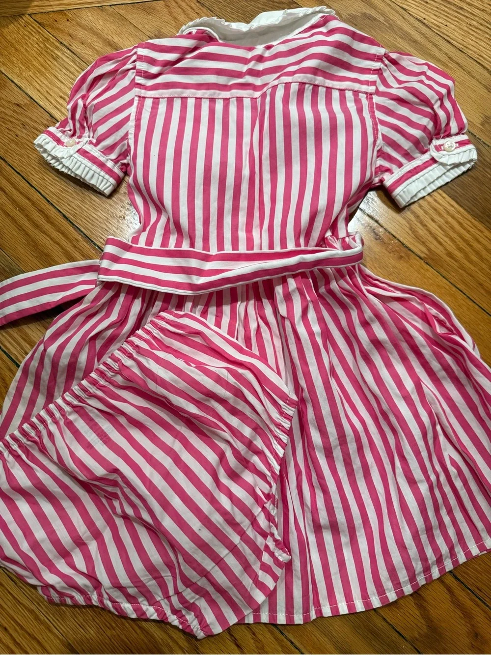 Blueberi Blvd Floral Dress with Ruffle + Ralph Lauren Striped Dress 18 months